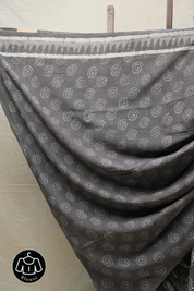 Grey HBP Cotton Saree - SRGCS2586