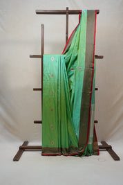 Mint Green Banarasi Silk Saree - SRMGBSS660