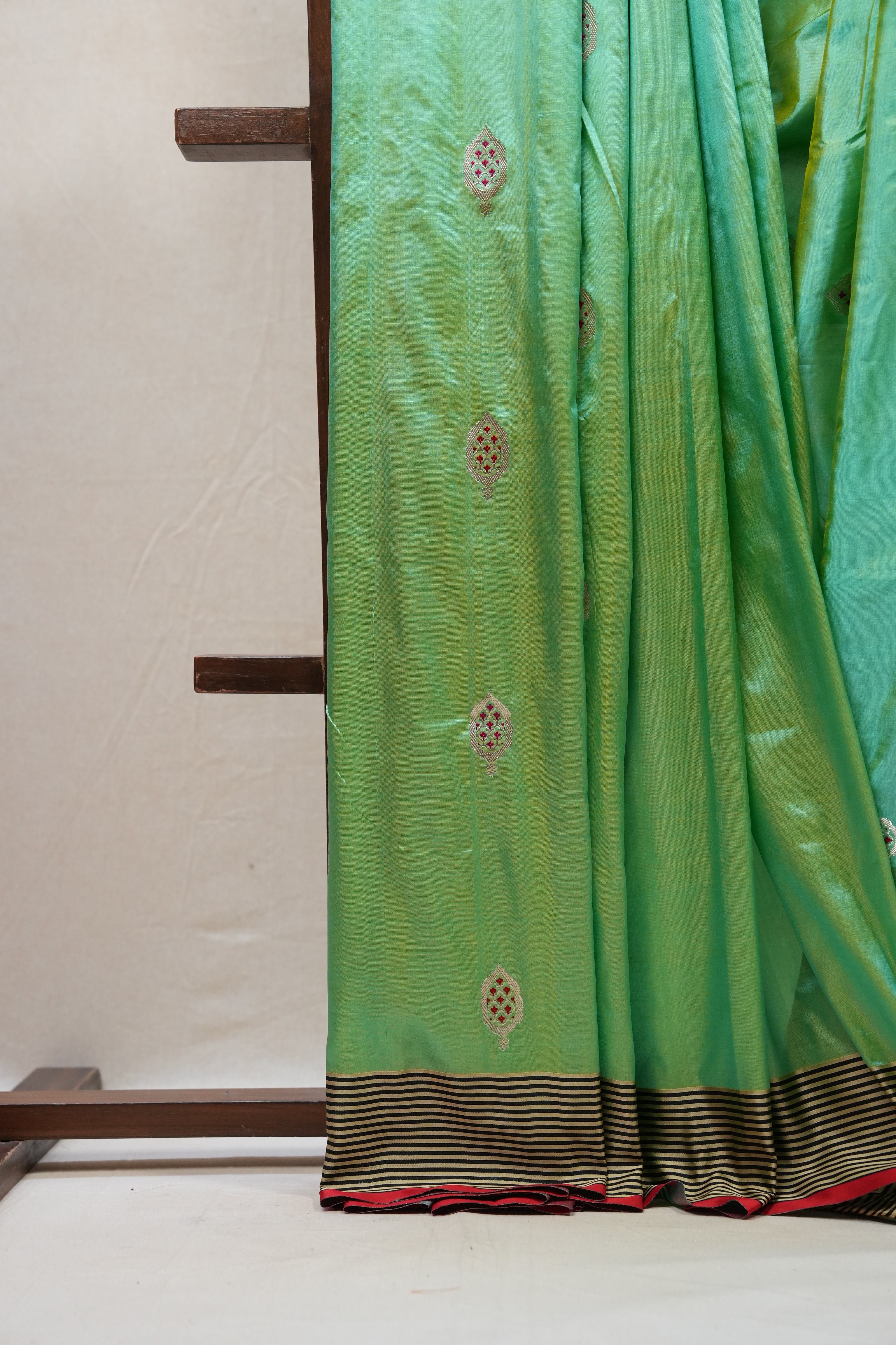 Mint Green Banarasi Silk Saree - SRMGBSS660