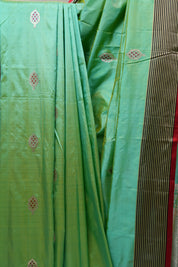 Mint Green Banarasi Silk Saree - SRMGBSS660