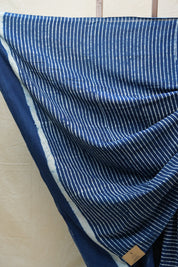 Indigo HBP Cotton Saree - SRICS2585