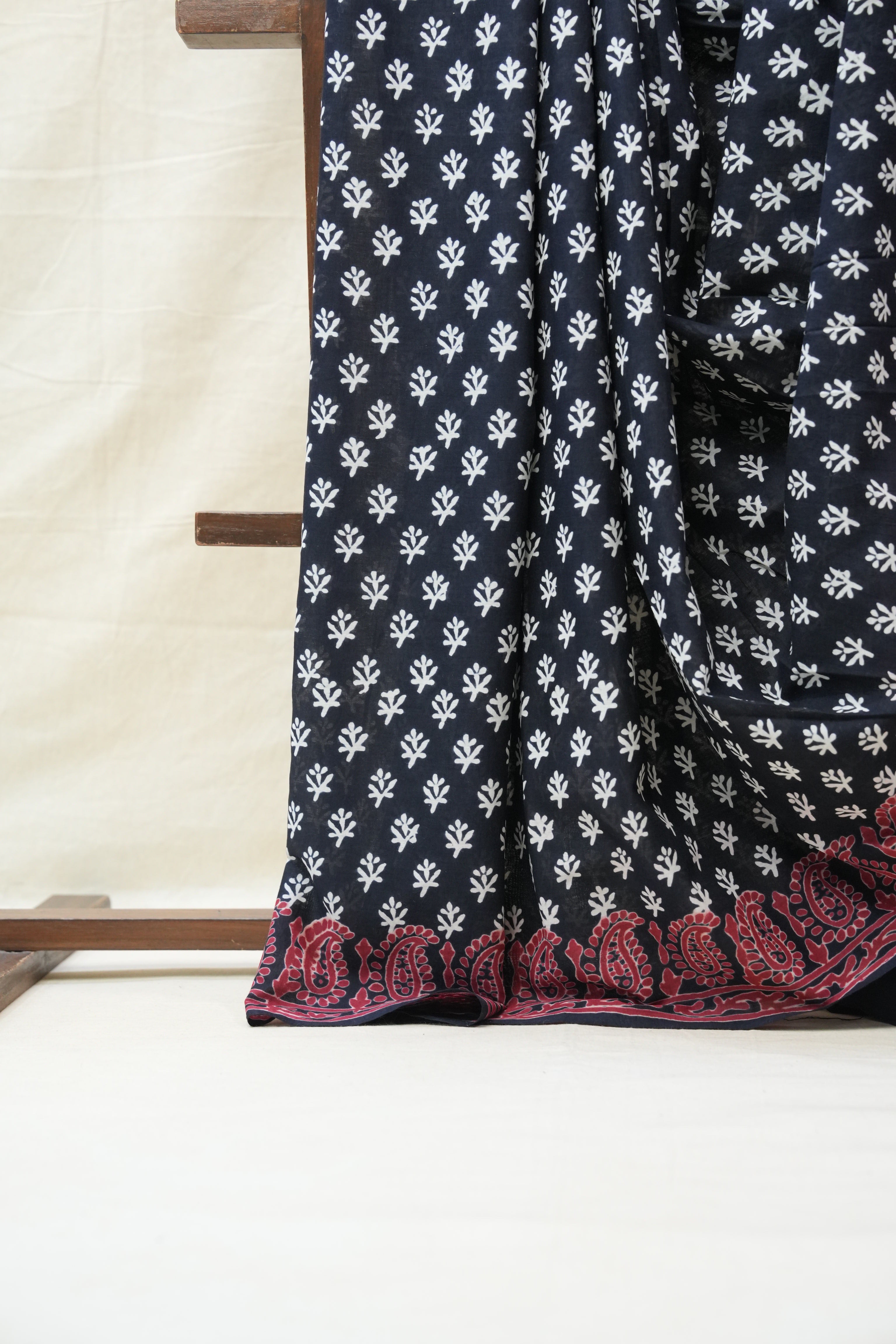 Black HBP Cotton Saree - SRBCS2609