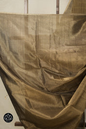 Black Gold Maheshwari Tissue Saree - SRBGMTS702