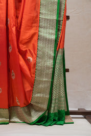 Red Banarasi Silk Saree - SRRBSS672