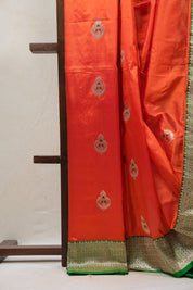 Red Banarasi Silk Saree - SRRBSS672