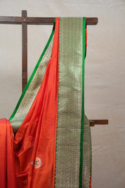 Red Banarasi Silk Saree - SRRBSS672