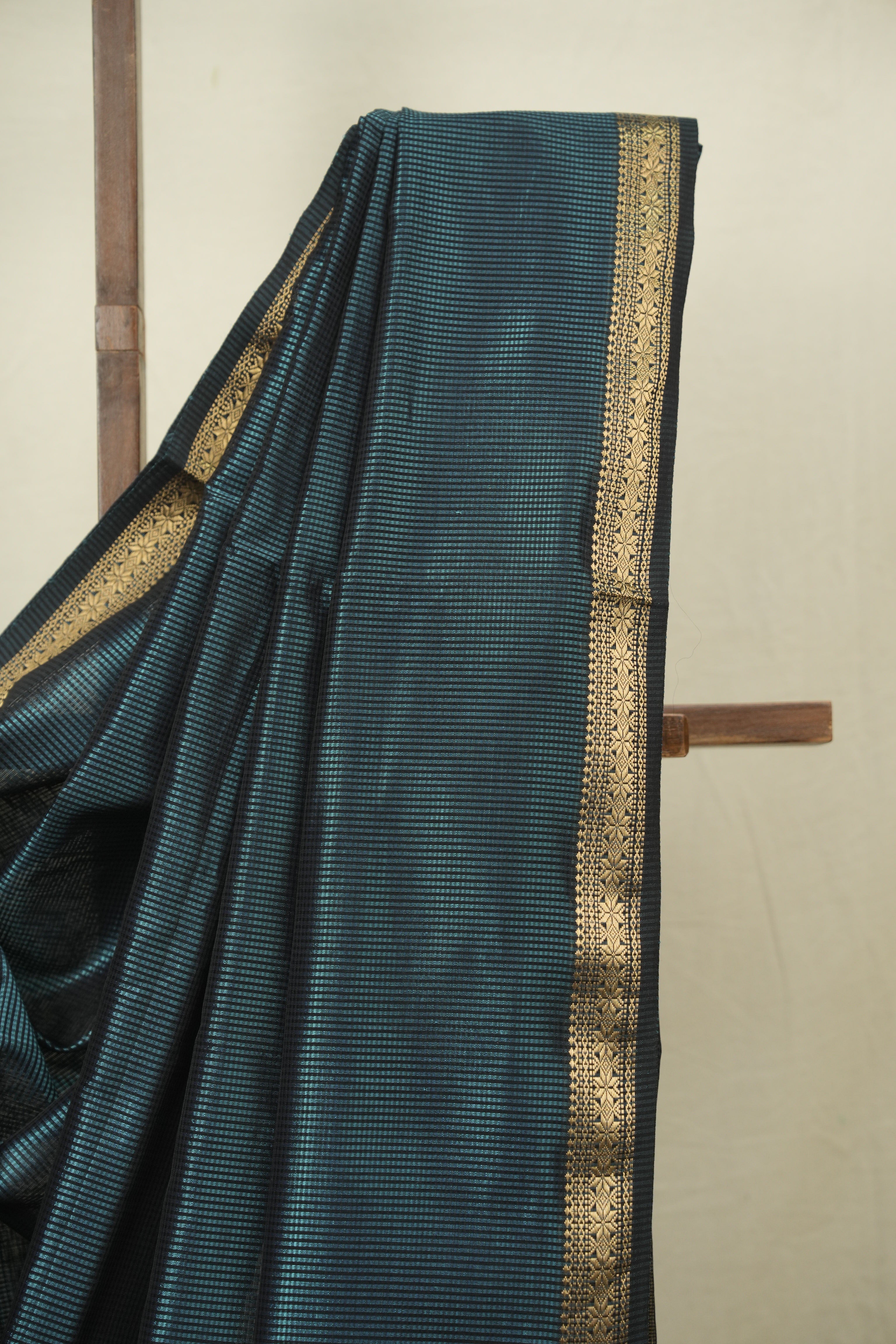 Teal Green Maheshwari Saree - SRTGMS1341