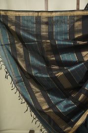 Teal Green Maheshwari Saree - SRTGMS1341