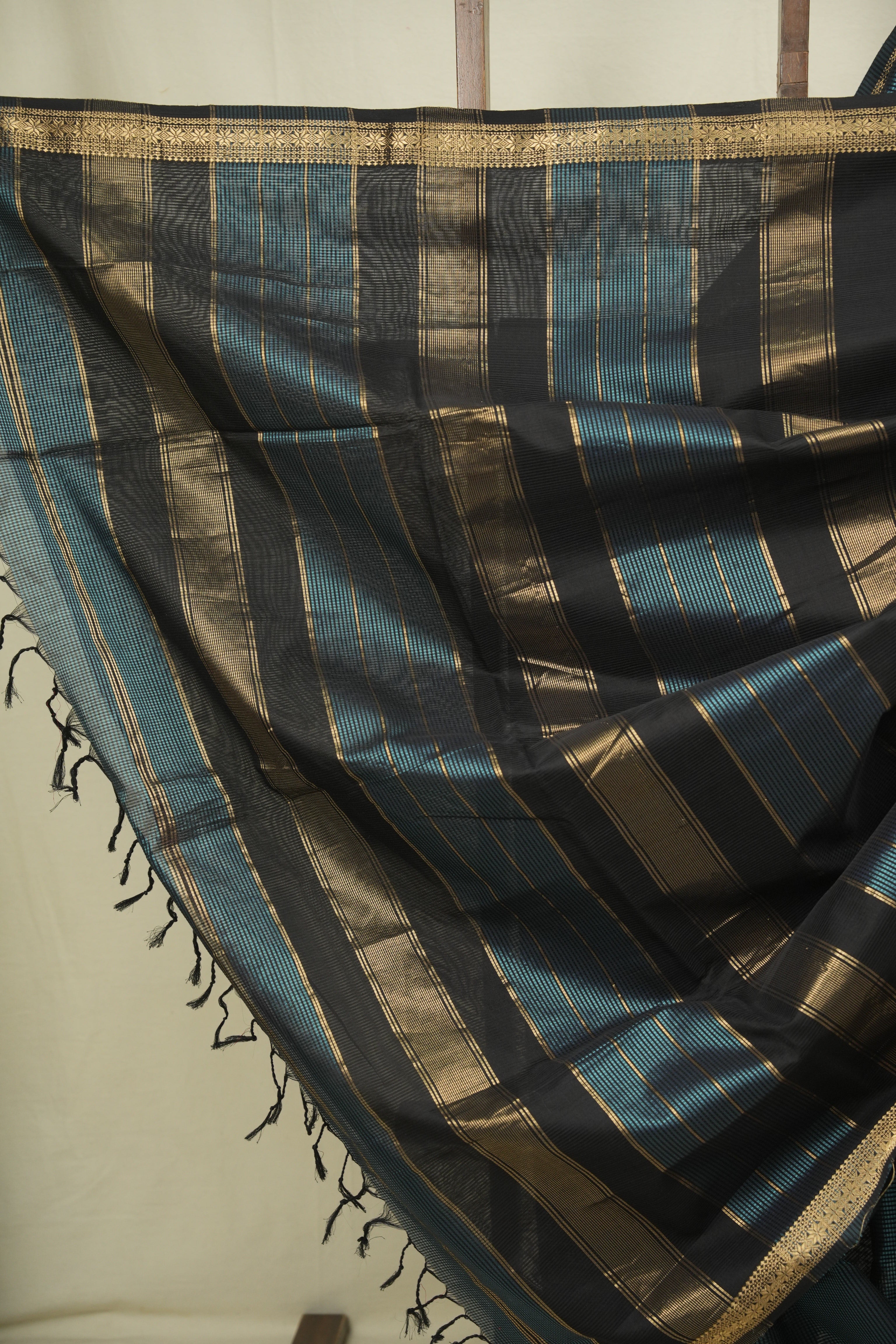 Teal Green Maheshwari Saree - SRTGMS1341