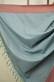 Teal Cotton Ilkal Saree - SRTCIS1075
