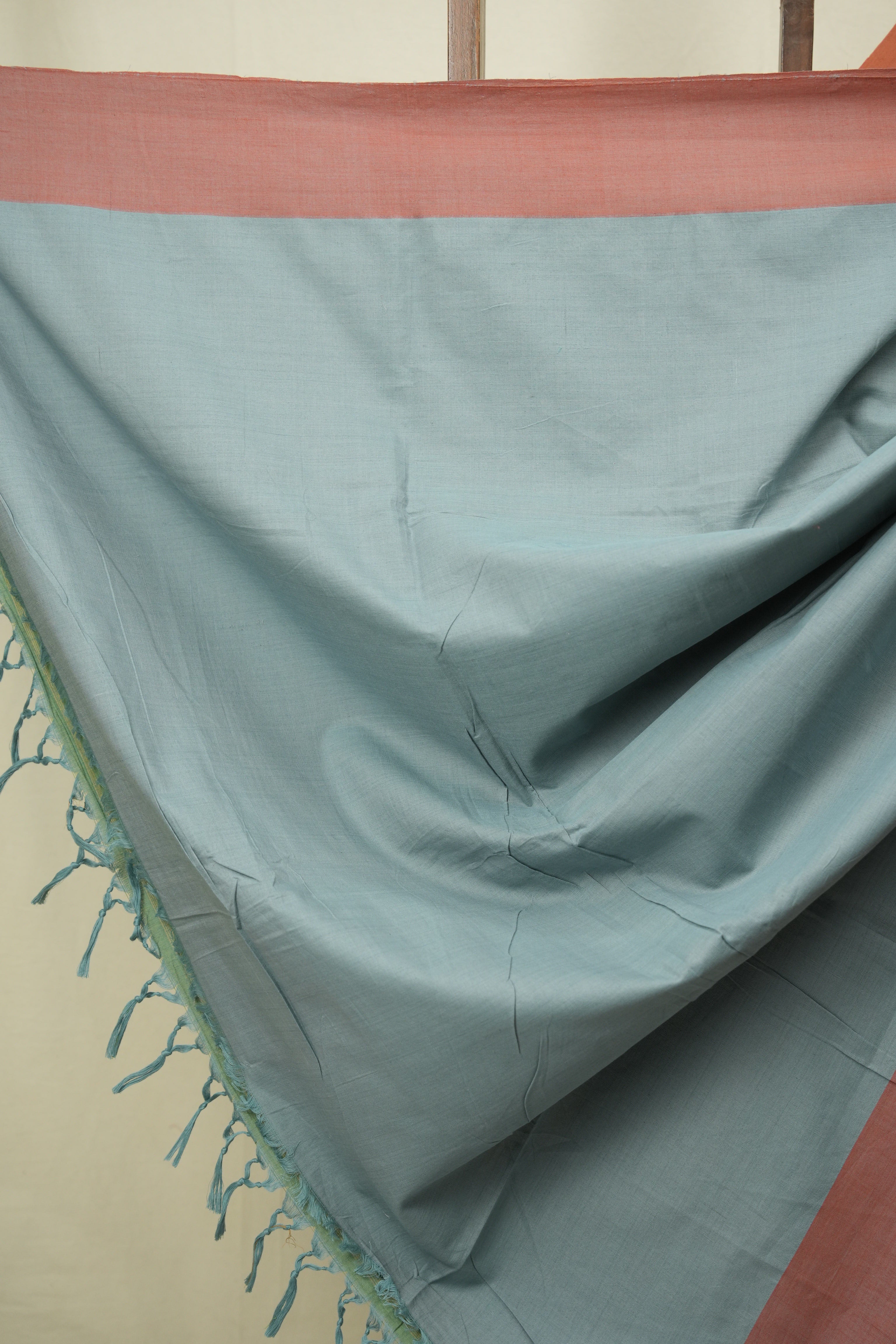Teal Cotton Ilkal Saree - SRTCIS1075
