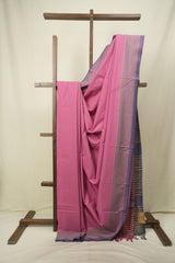 Pink Cotton Ilkal Saree - SRPCIS1056