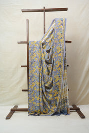 Grey HBP Cotton Saree - SRGCS2717