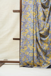 Grey HBP Cotton Saree - SRGCS2717