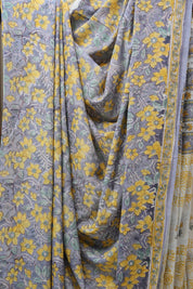 Grey HBP Cotton Saree - SRGCS2717