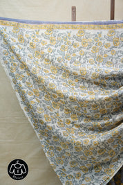 Grey HBP Cotton Saree - SRGCS2717