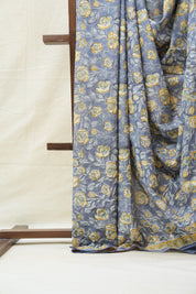 Grey HBP Cotton Saree - SRGCS2718