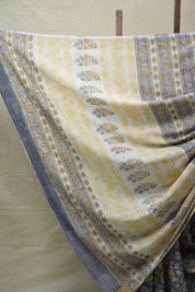 Grey HBP Cotton Saree - SRGCS2718