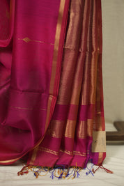 Pink-Purple Maheshwari Saree - SRPPMS1309