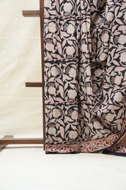 Black HBP Cotton Saree - SRBCS2621