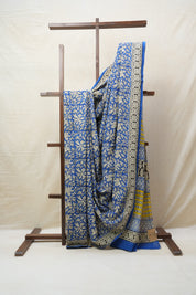 Blue HBP Cotton Saree - SRBCS2659
