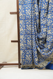 Blue HBP Cotton Saree - SRBCS2659