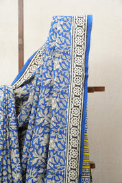 Blue HBP Cotton Saree - SRBCS2659