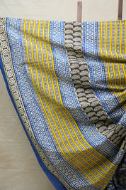 Blue HBP Cotton Saree - SRBCS2659