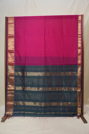 Rani Pink Maheshwari Saree - SRRPMS1003