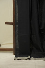 Black Bengal Cotton Saree - SRBBCS197