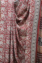 Maroon HBP Cotton Saree - SRMCS2664