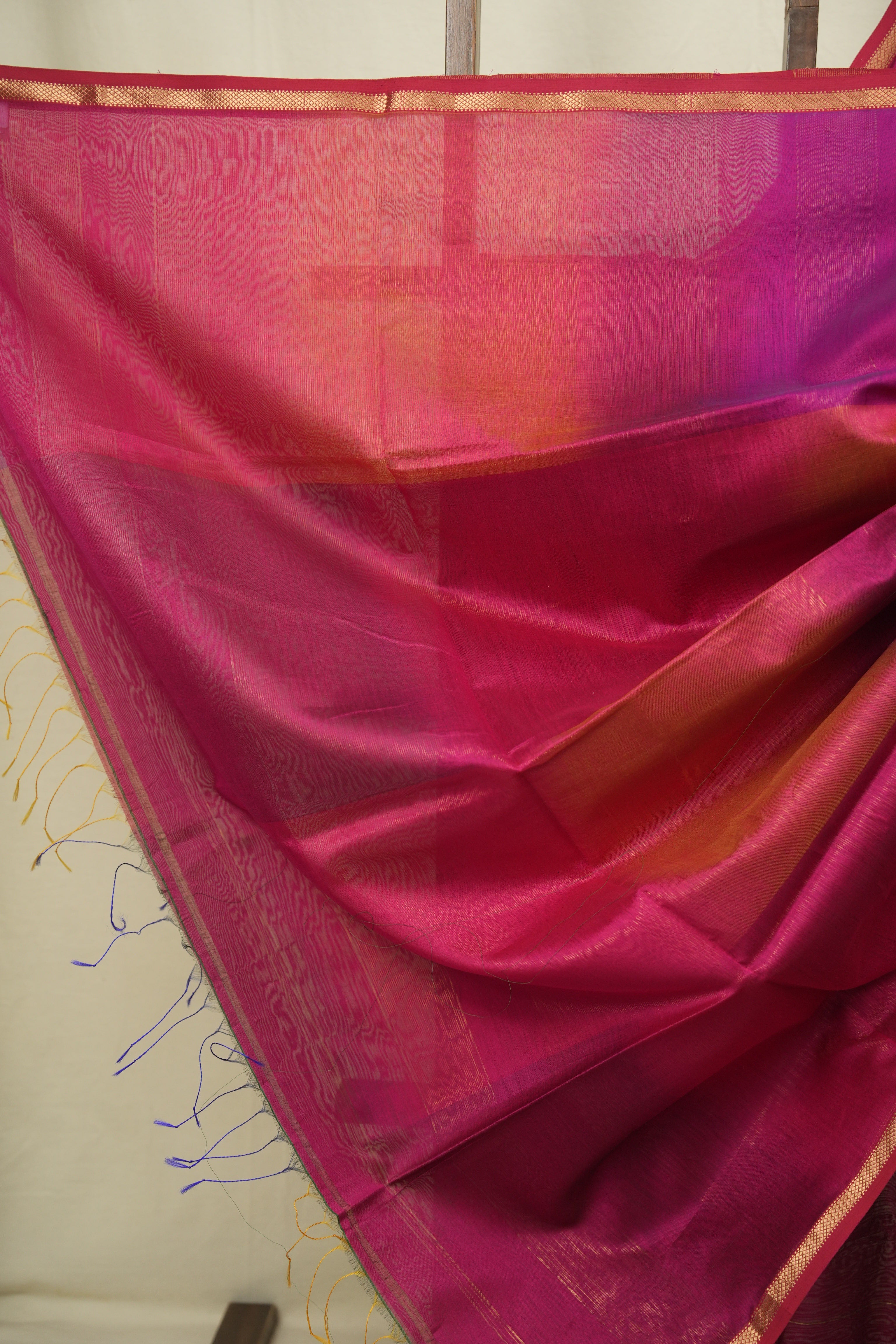 Pink-Purple Maheshwari Saree - SRPPMS1309