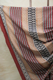 Maroon HBP Cotton Saree - SRMCS2664