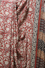 Maroon HBP Cotton Saree - SRMCS2662