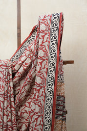 Maroon HBP Cotton Saree - SRMCS2662