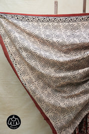 Maroon HBP Cotton Saree - SRMCS2662