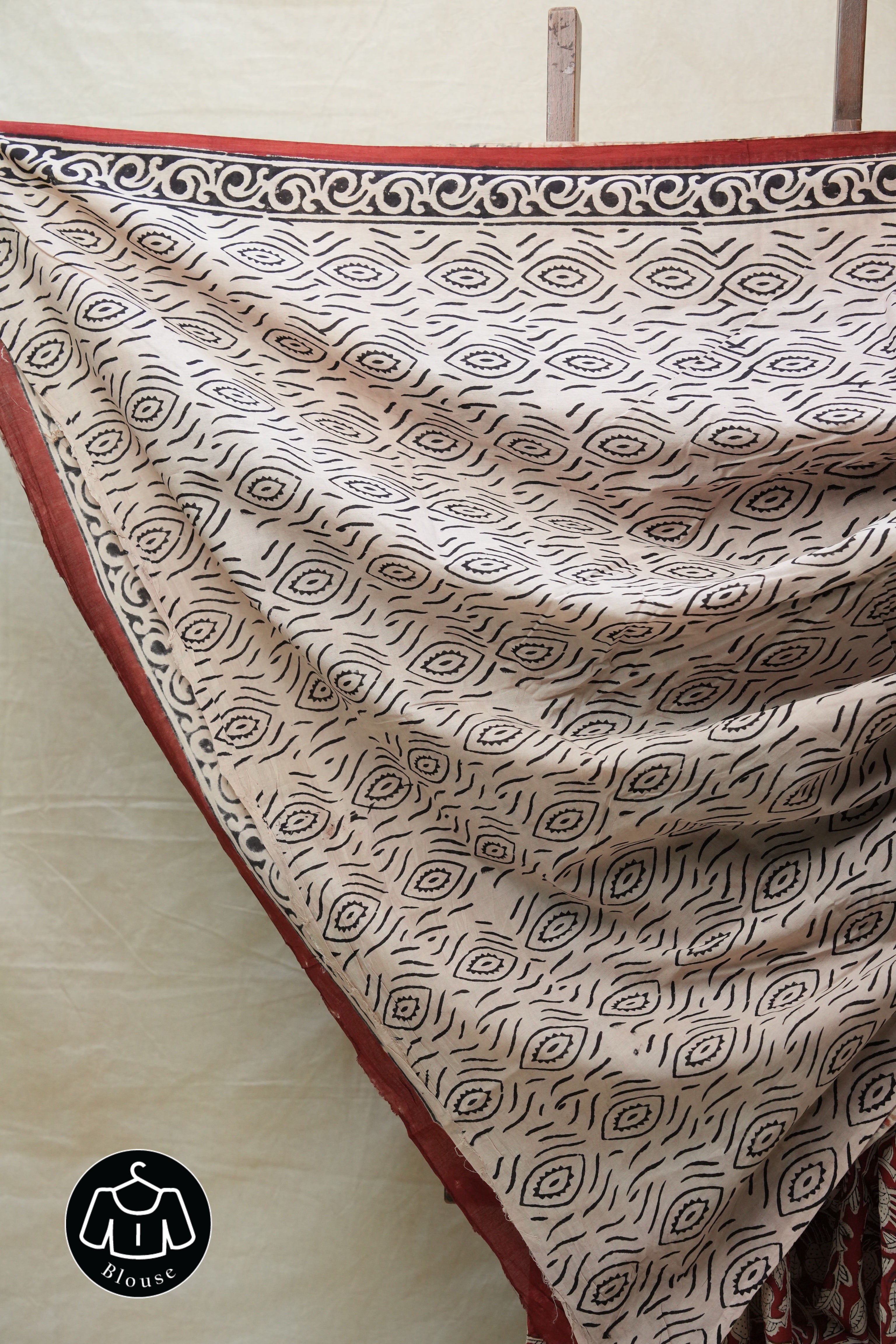 Maroon HBP Cotton Saree - SRMCS2662