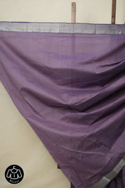 Purple Cotton Mangalgiri Saree - SRPCMS61
