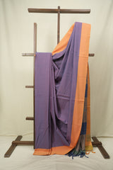 Purple Cotton Ilkal Saree - SRPCIS1071