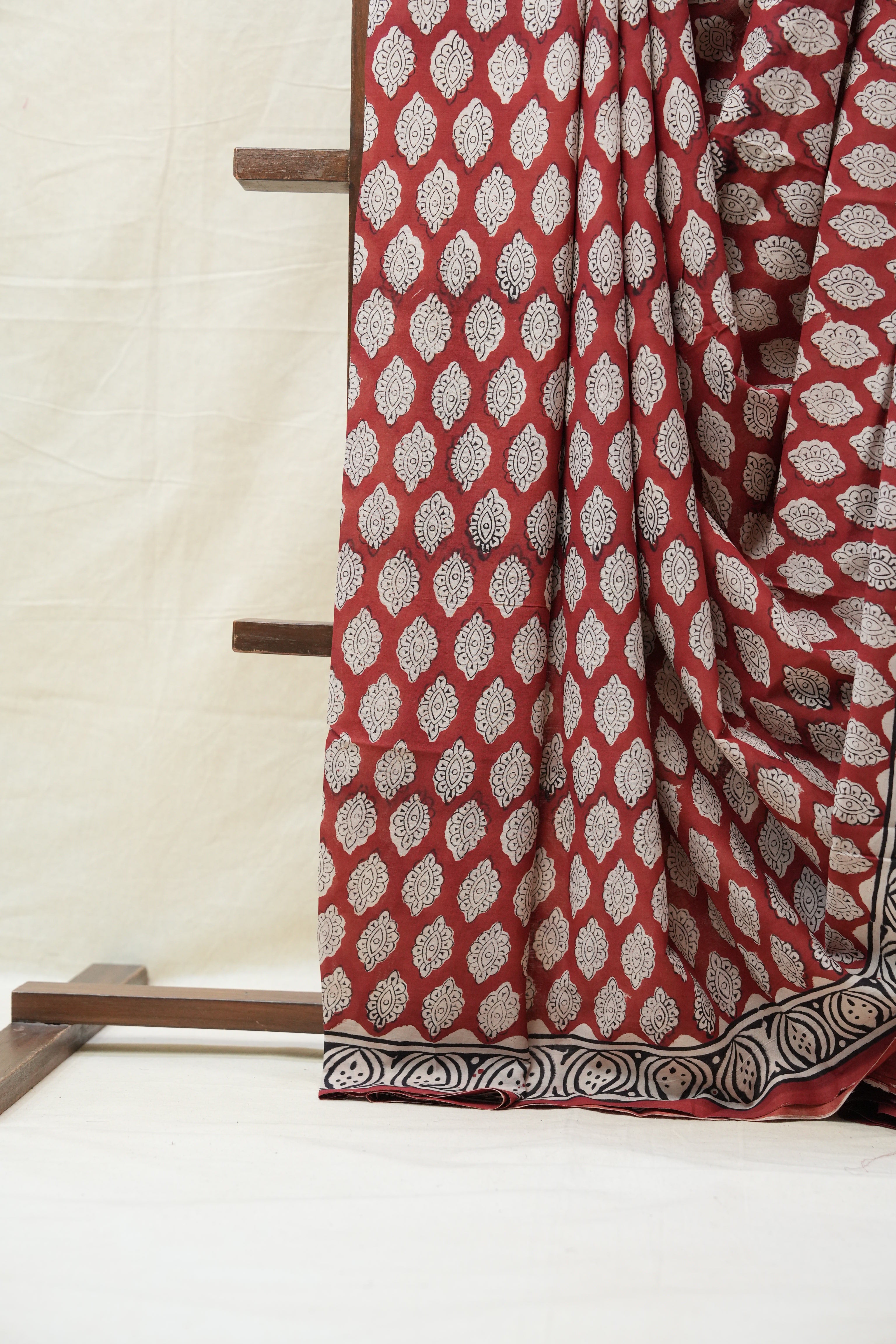 Maroon HBP Cotton Saree - SRMCS2660