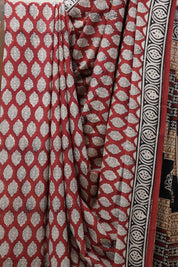 Maroon HBP Cotton Saree - SRMCS2660