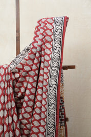 Maroon HBP Cotton Saree - SRMCS2660