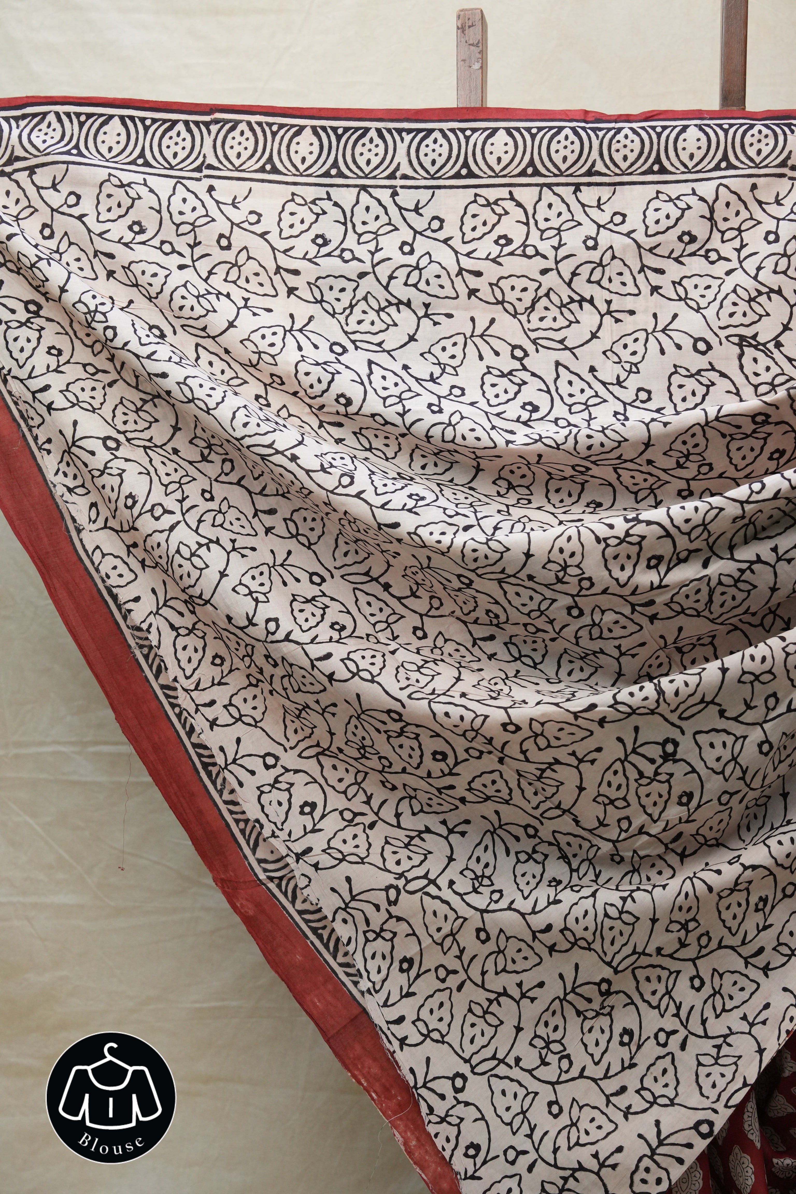 Maroon HBP Cotton Saree - SRMCS2660