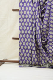 Purple HBP Cotton Saree - SRPCS2623