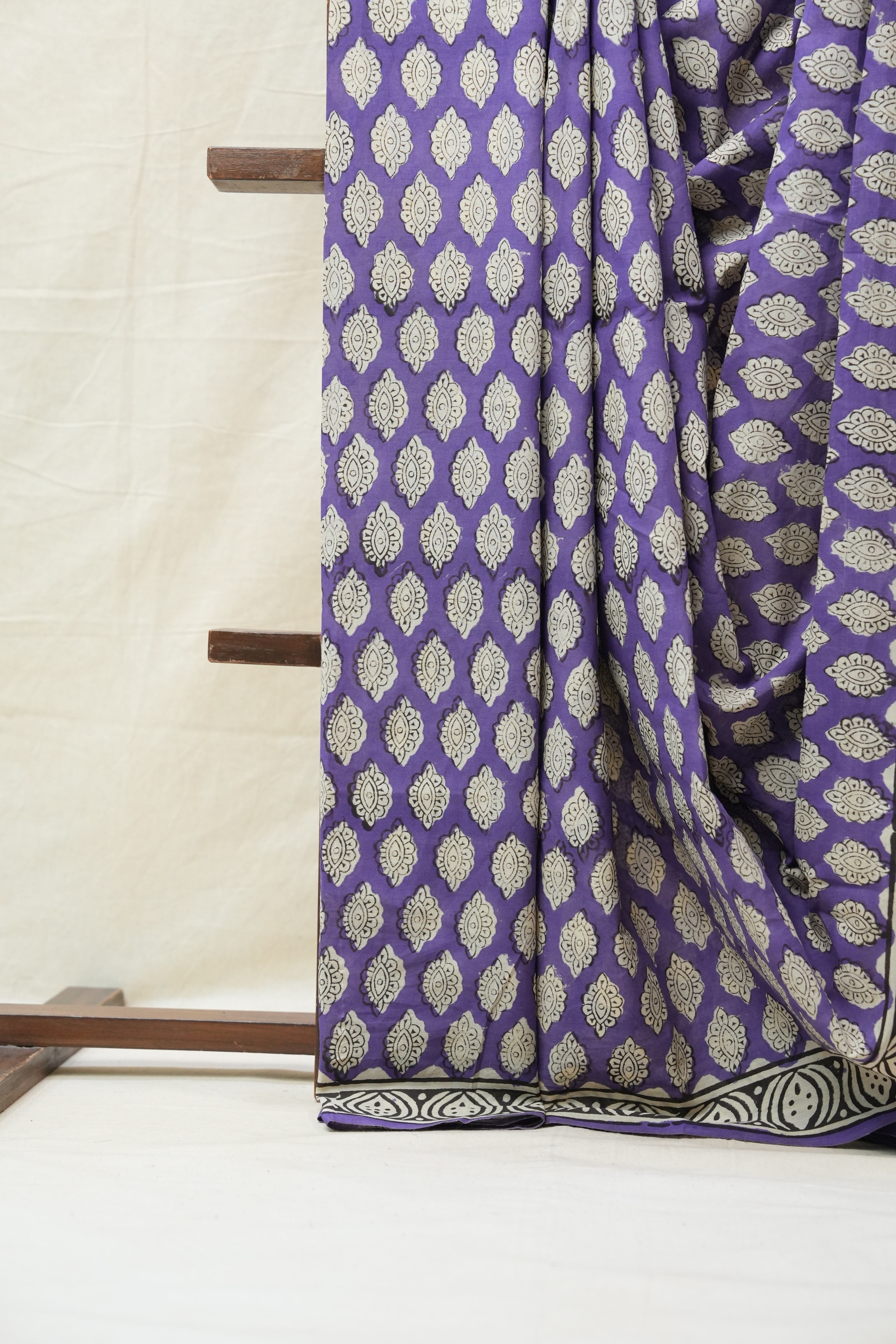 Purple HBP Cotton Saree - SRPCS2623