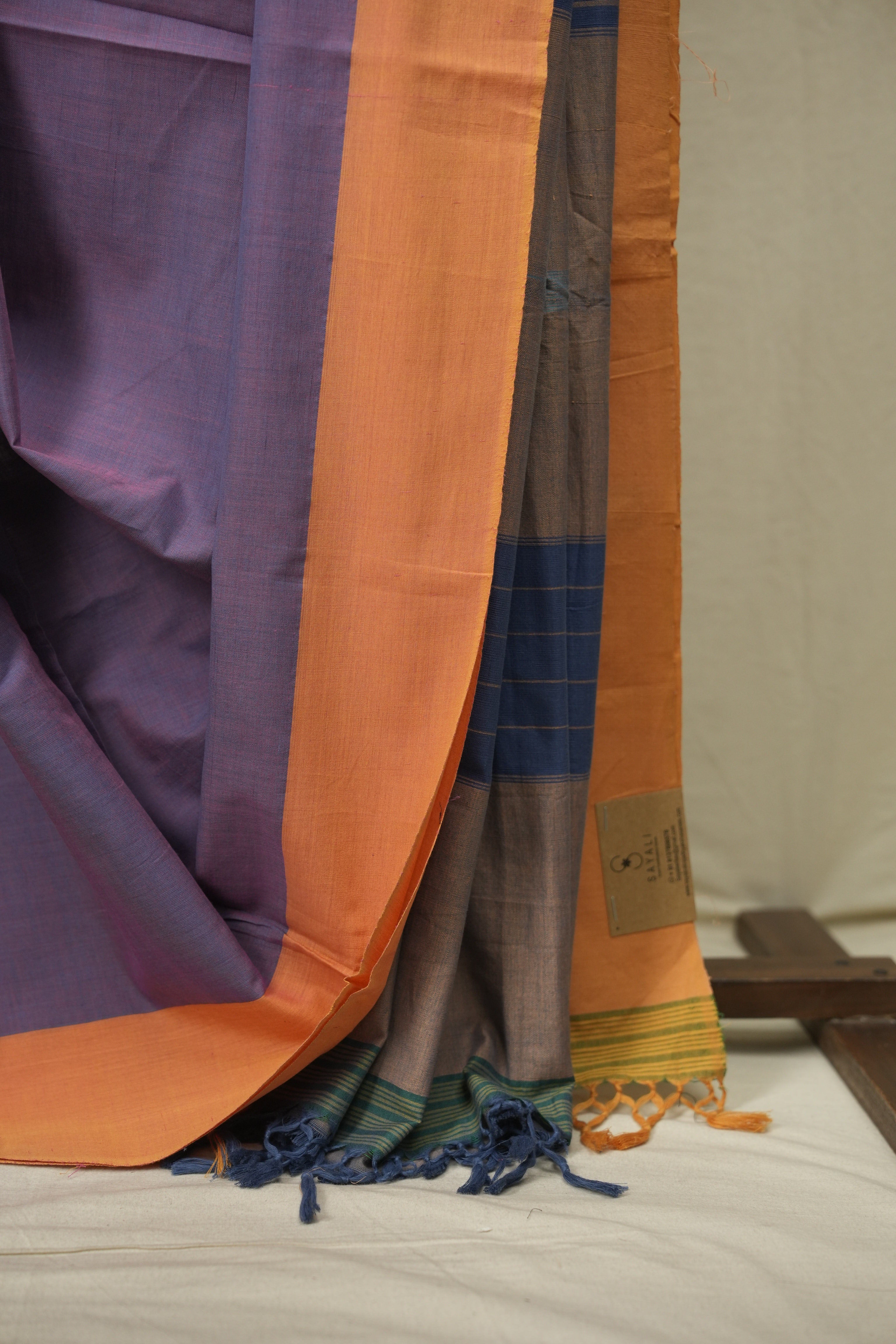 Purple Cotton Ilkal Saree - SRPCIS1071