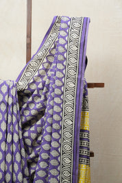 Purple HBP Cotton Saree - SRPCS2623