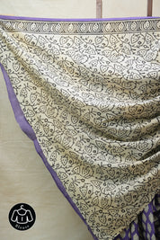 Purple HBP Cotton Saree - SRPCS2623