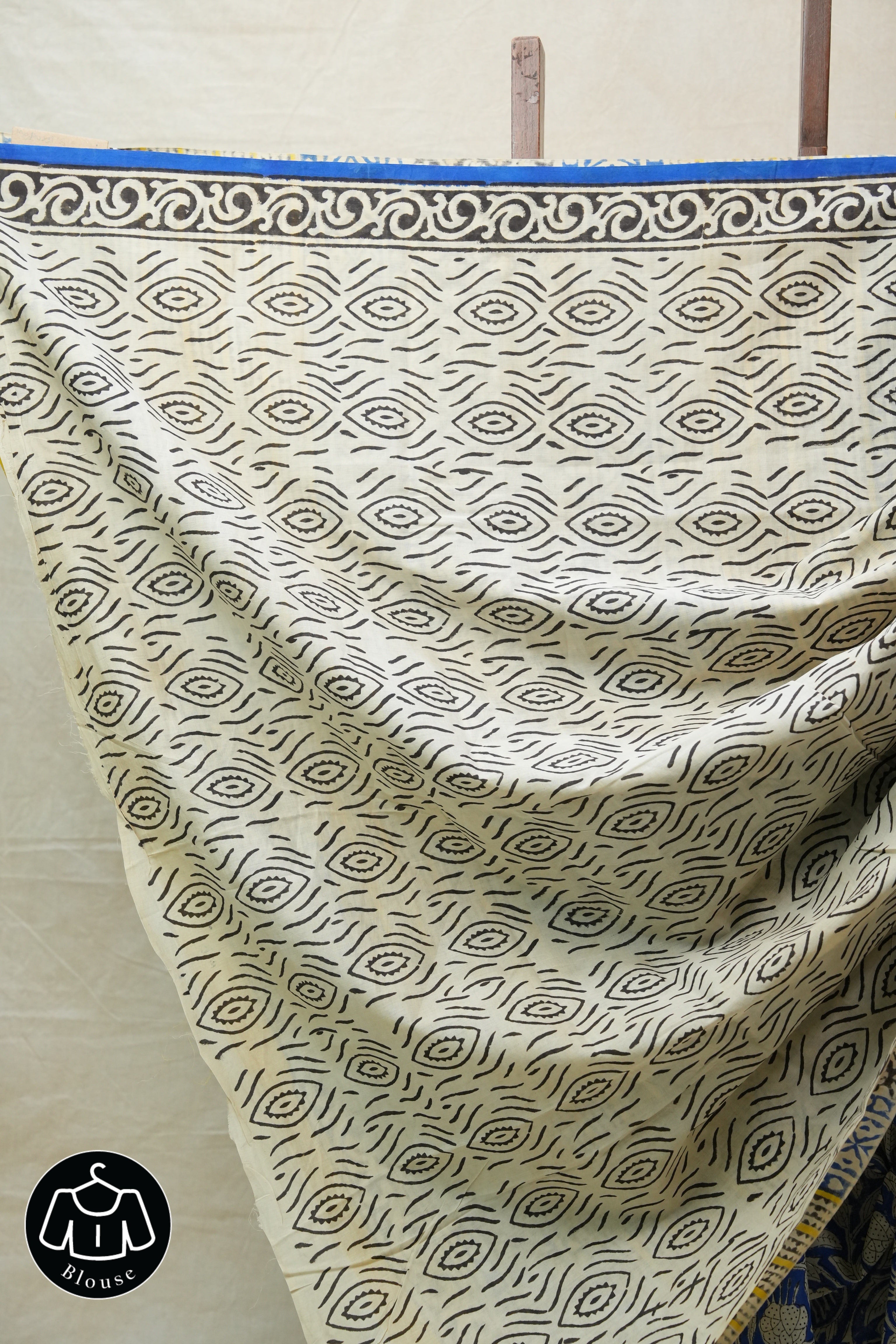 Blue HBP Cotton Saree - SRBCS2624