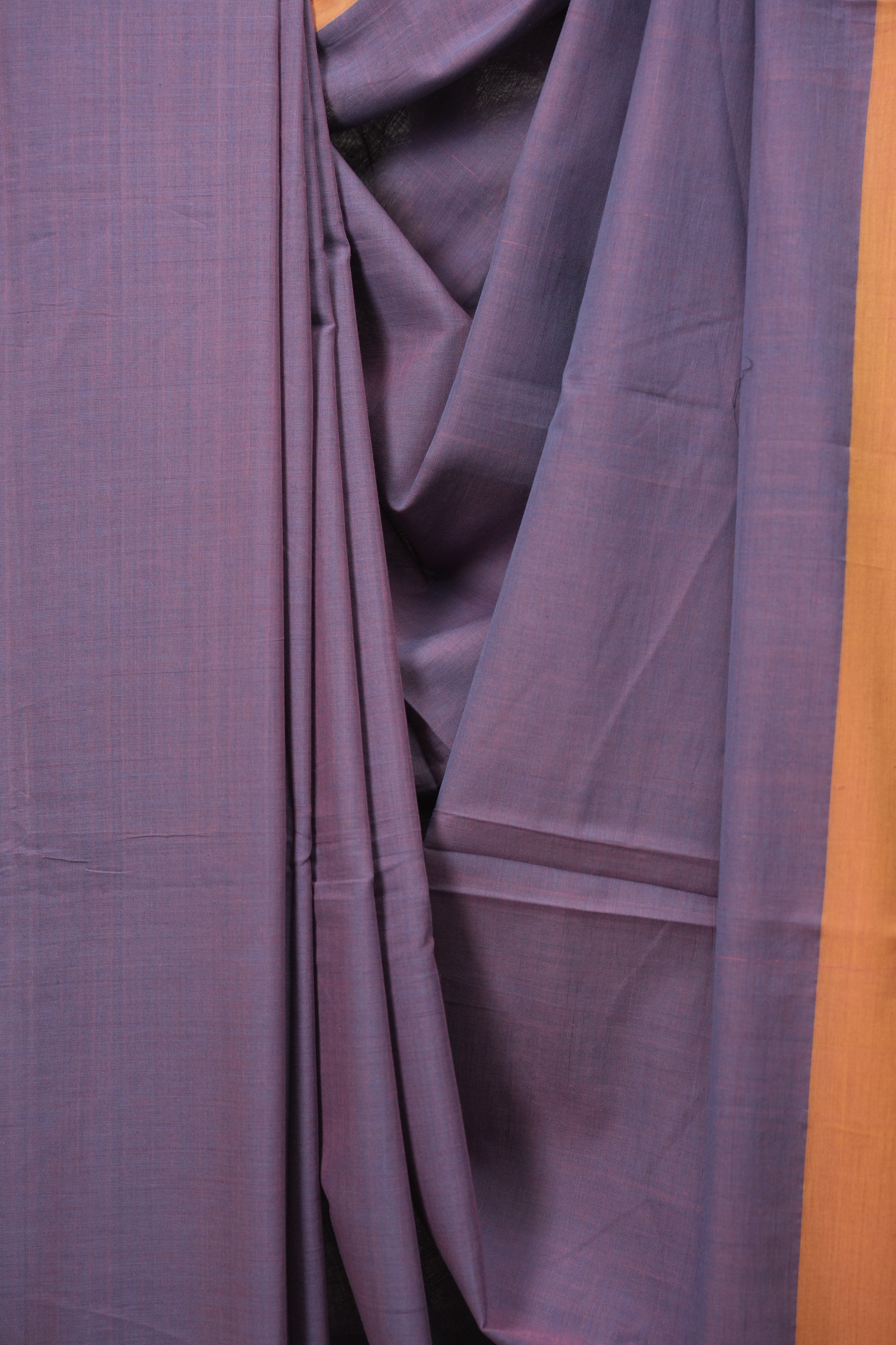 Purple Cotton Ilkal Saree - SRPCIS1071